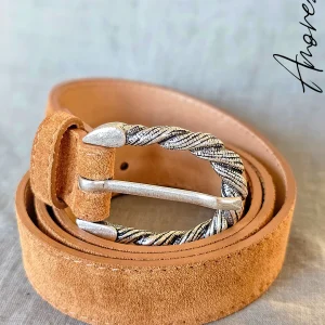 Ceinture Camel boucle argenté