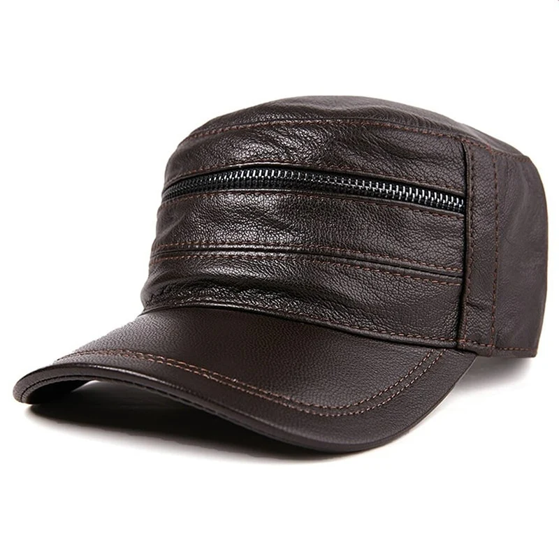Casquette Cuir Homme - Sobre – Image 3