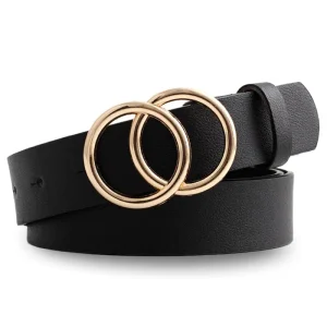 Ceinture Cuir Femme - Double Boucle