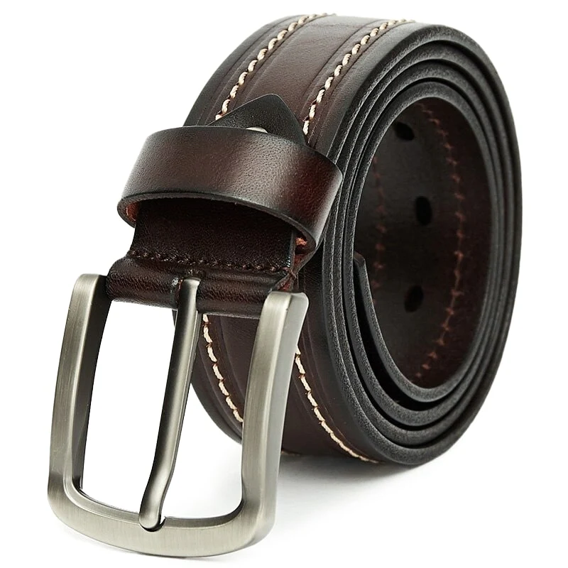 Ceinture Cuir Homme - Marron Foncé – Image 2