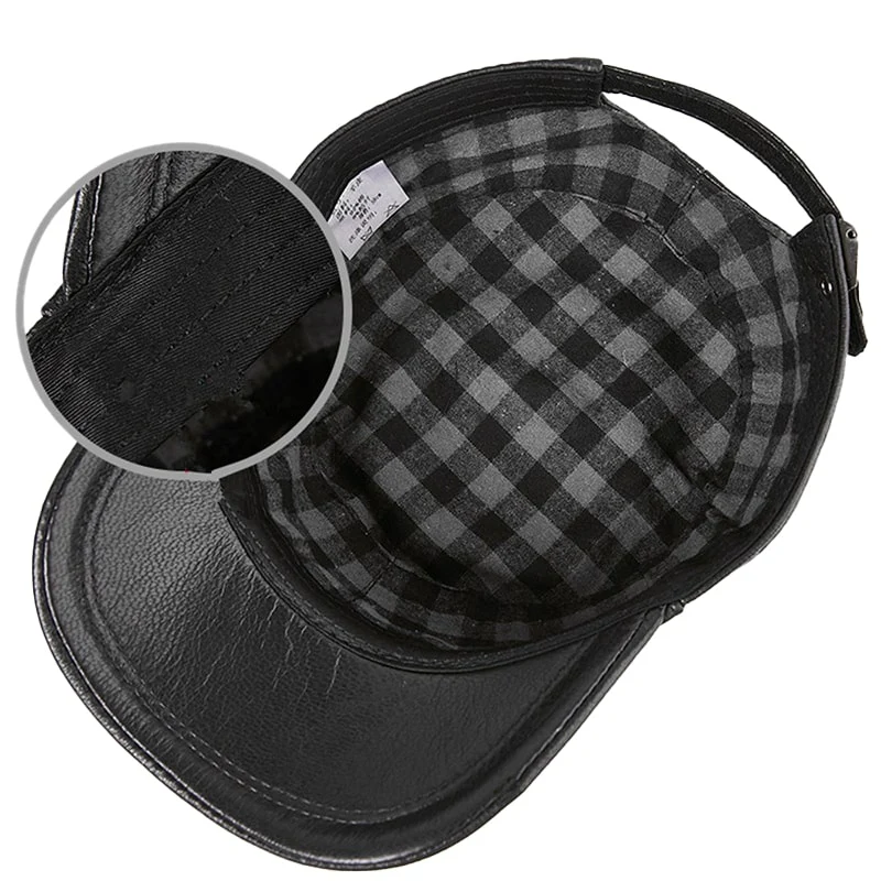Casquette Cuir Homme - Sobre – Image 4